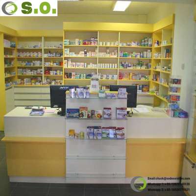 2020 New high quality modern design pharmacy wooden pharmacy cabinet